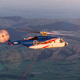 Rocket Lab’s recovery helicopter during tests.
